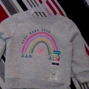 Baby girl size 12 mo best baby ever sweatshirt by Garanimals